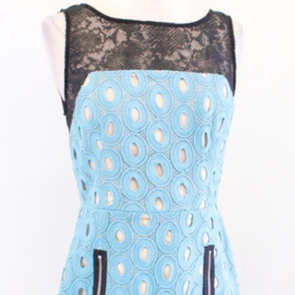 Fun Mixed Media Tracy Reese Dress Size 0 - Picture 1 of 7